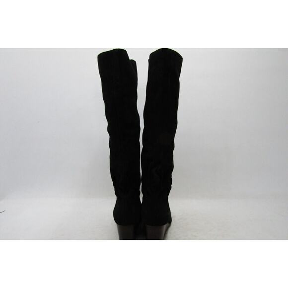 Sole Society Womens Size 6.5 M Black Suede Knee High Wedge Fashion Boots - Picture 7 of 11